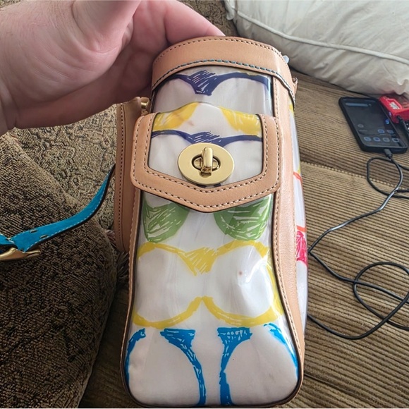 Coach Vintage Laminated Scribble Multicolor Signature Satchel - Picture 8 of 15